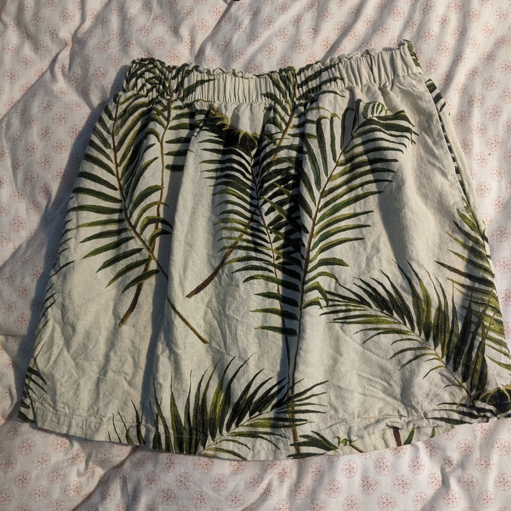 H&M tropical skirt